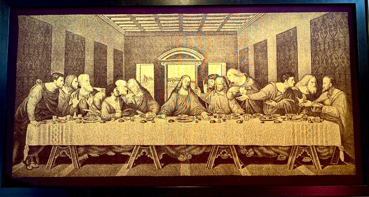 THE LAST SUPPER BY LEONARDO DAVINCI | LUXE WOVEN SILK ART