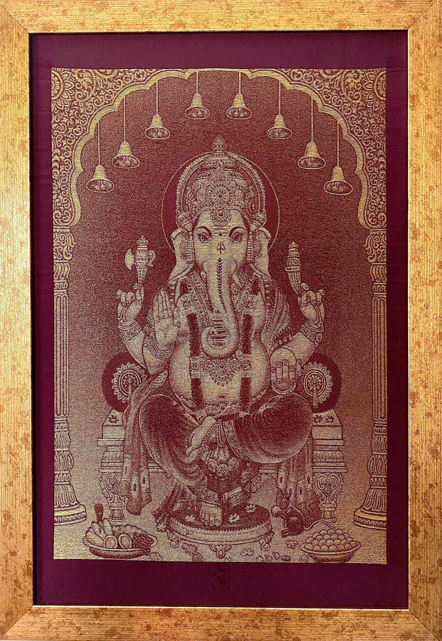 LORD GANESHA - SPIRITUAL | LUXE WOVEN SILK ART
