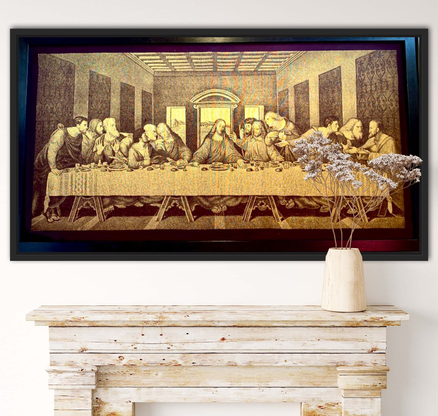 THE LAST SUPPER BY LEONARDO DAVINCI | LUXE WOVEN SILK ART