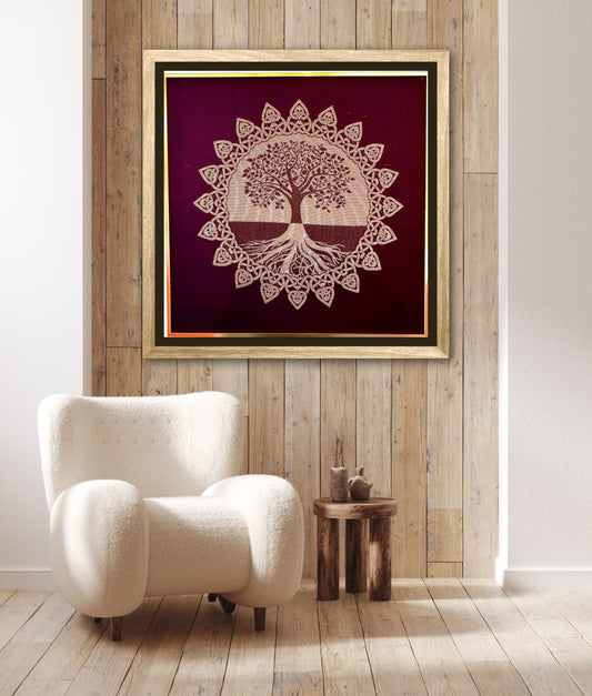 TREE OF LIFE - INTERCONNECTEDNESS | LUXE WOVEN SILK ART