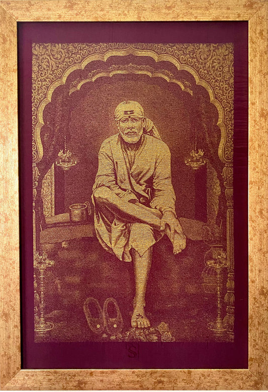 SAI BABA OF SHIRDI - SPIRITUAL | LUXE WOVEN SILK ART